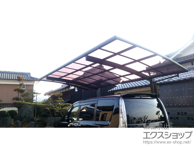 京都府亀岡市ののカーポート レイナポートグラン　積雪〜20cm対応 施工例