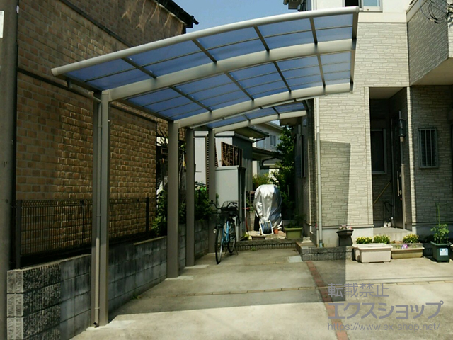 千葉県野田市ののカーポート ネスカR (ラウンドスタイル) 積雪〜20cm対応 施工例