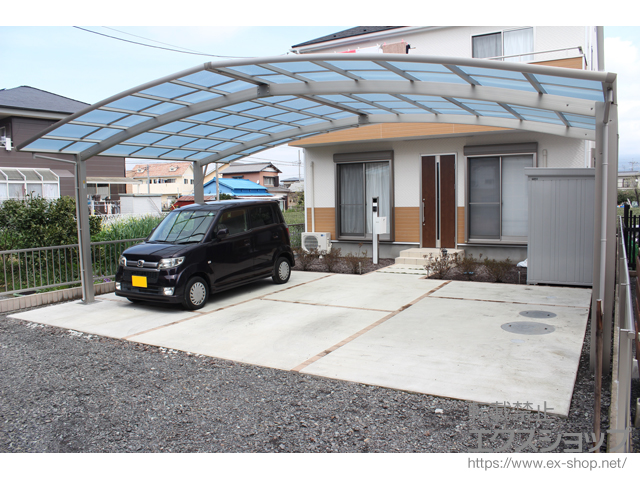 静岡県富士宮市ののカーポート レイナトリプルポートグラン 積雪〜20cm対応 施工例