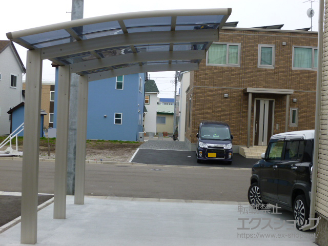 北海道函館市ののカーポート レイナポートグラン50 積雪〜50cm対応 施工例