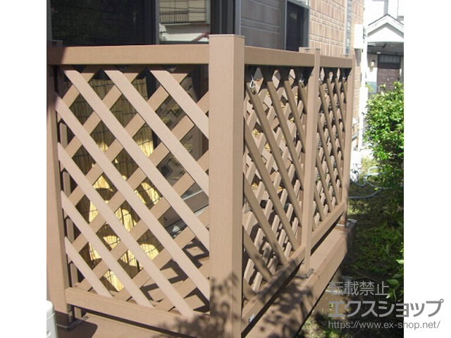 東京都西東京市ののウッドデッキ マージウッドデッキ＋ラティスデッキフェンス 施工例