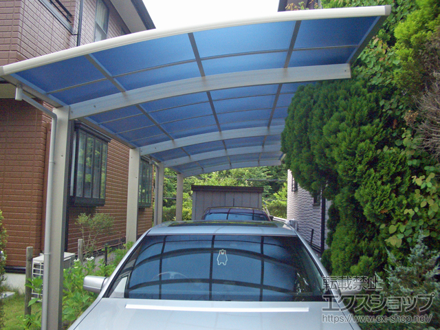 千葉県市原市ののカーポート プレシオスポート 縦連棟 積雪〜20cm対応 施工例