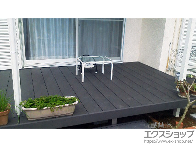 千葉県千葉市ののウッドデッキ リウッドデッキ 200＋独立式 リウッド ステップ2型 施工例