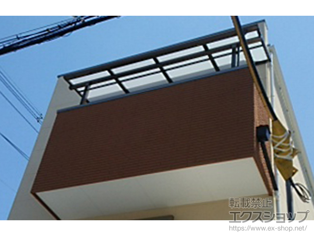 大阪府大阪市ののバルコニー・ベランダ屋根 スピーネ F型 屋根タイプ 単体 積雪〜20cm対応 施工例