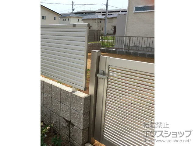 長野県上高井郡小布施町の積水樹脂(セキスイ)門扉施工例