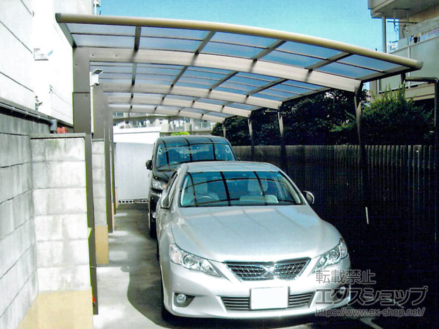 埼玉県所沢市ののカーポート レイナポートREグラン 縦連棟 積雪〜30cm対応 施工例