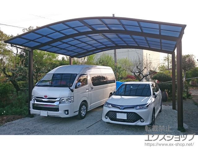 熊本県合志市ののカーポート レイナツインポートグラン　積雪〜20cm対応 施工例