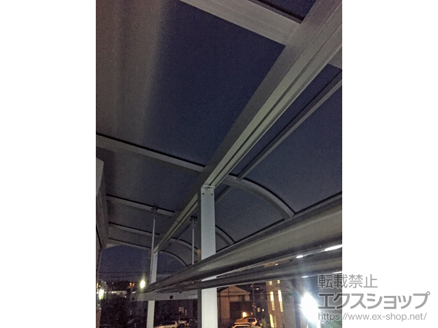 大阪府高槻市ののバルコニー・ベランダ屋根 スピーネ R型 屋根タイプ 単体 積雪〜20cm対応 施工例