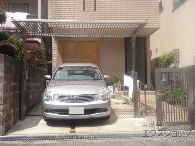 大阪府箕面市ののカーゲート オーバードアS2型 手動式 施工例