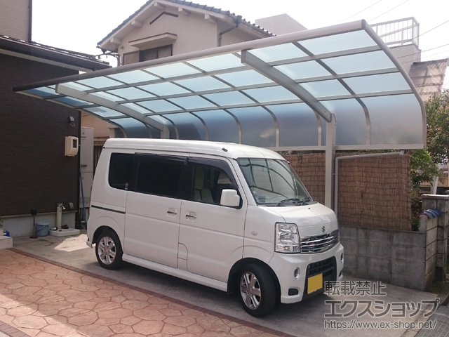 岡山県倉敷市ののカーポート レイナキャップポートグラン 積雪〜20cm対応 施工例