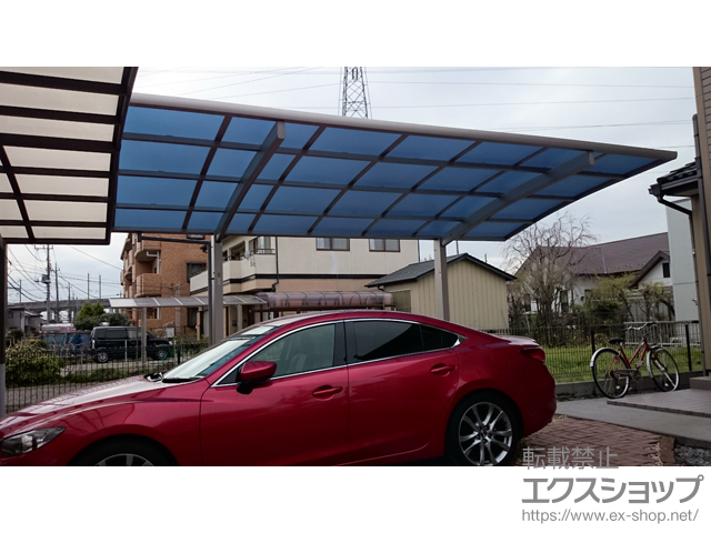 栃木県小山市ののカーポート レイナポートグラン　積雪〜20cm対応 施工例