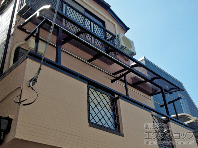 東京都江戸川区ののバルコニー・ベランダ屋根 スピーネ R型 屋根タイプ 単体 積雪〜20cm対応 施工例