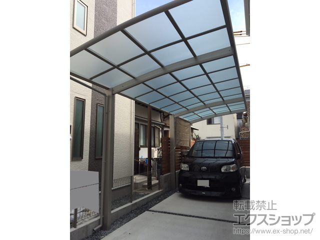 広島県広島市ののカーポート レイナポートグラン 延長　積雪〜20cm対応 施工例