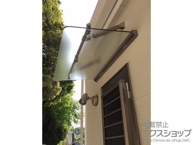 大阪府枚方市のLIXIL リクシル（トステム）のオーニング・日よけ クリアルーフ 単体タイプ 積雪〜20cm対応 施工例