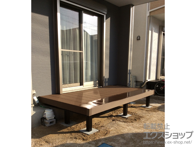 埼玉県川口市ののウッドデッキ マージウッドデッキ 施工例