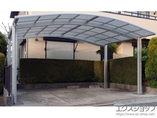 千葉県四街道市ののカーポート カムフィエース ワイド 積雪〜20cm対応 施工例