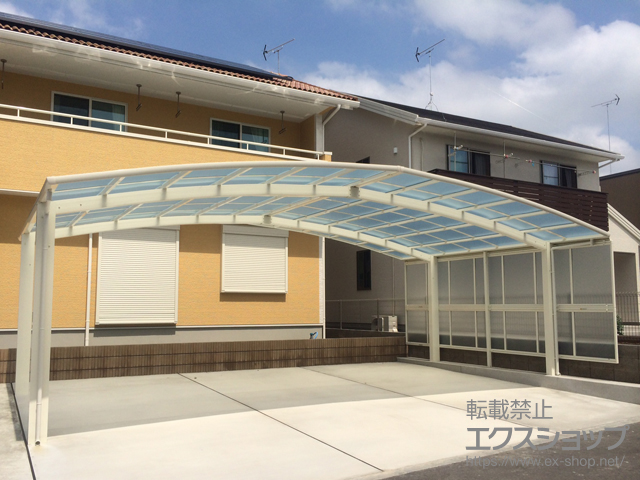 栃木県小山市ののカーポート レイナトリプルポートグラン　積雪〜20cm対応 施工例