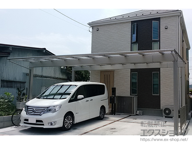 東京都あきる野市ののカーポート エフルージュ トリプル 積雪〜20cm対応 施工例