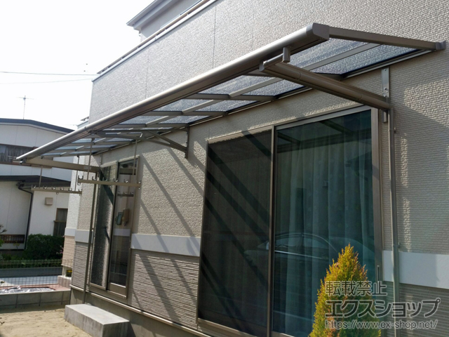 宮城県仙台市ののバルコニー・ベランダ屋根 スピーネ F型 ルーフタイプ 連棟 積雪〜20cm対応 施工例