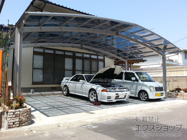 大分県大分市ののカーポート レイナトリプルポートグラン 積雪〜20cm対応 施工例