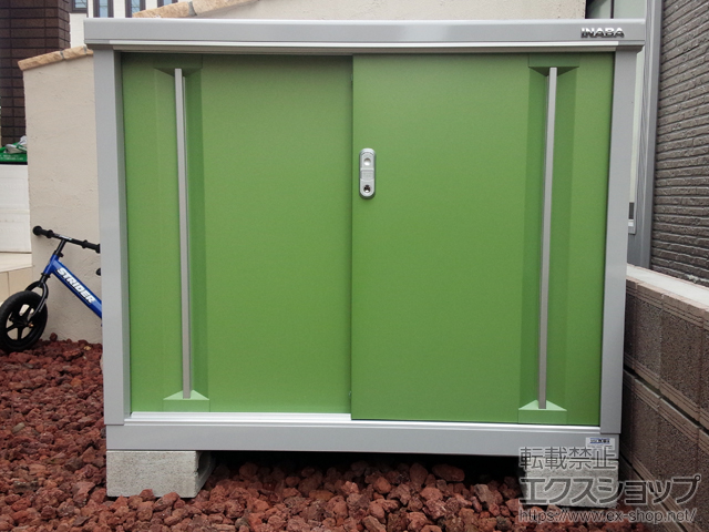 埼玉県三郷市のの物置・屋外倉庫 シンプリー 一般型（MJX-115A-LG） 施工例