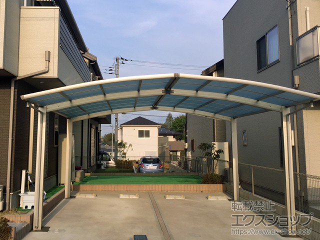 千葉県千葉市ののカーポート レイナポートグラン M合掌　積雪〜20cm対応 施工例