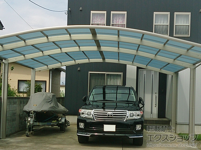 群馬県太田市ののカーポート レイナツインポートグラン 延長 積雪〜20cm対応 施工例