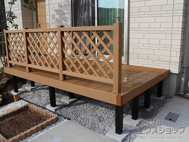 神奈川県藤沢市ののウッドデッキ リウッドデッキ 200 施工例