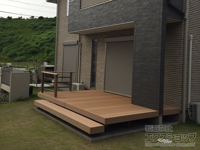 千葉県君津市ののウッドデッキ 樹ら楽ステージ 施工例