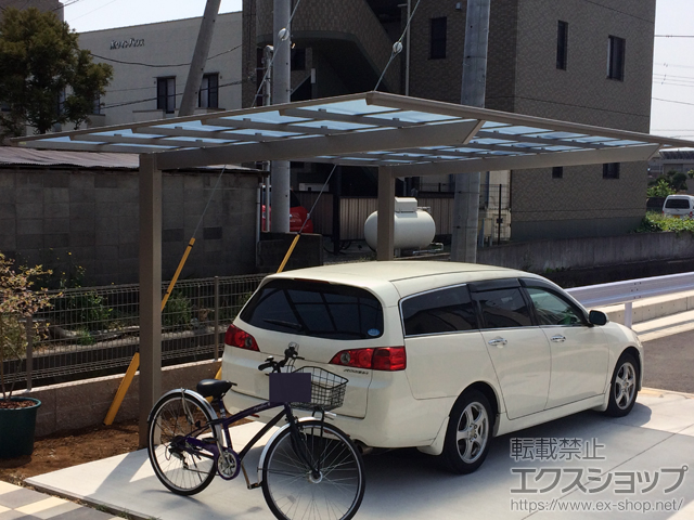 静岡県駿東郡長泉町ののカーポート ネスカF (フラットスタイル) 積雪〜20cm対応 施工例
