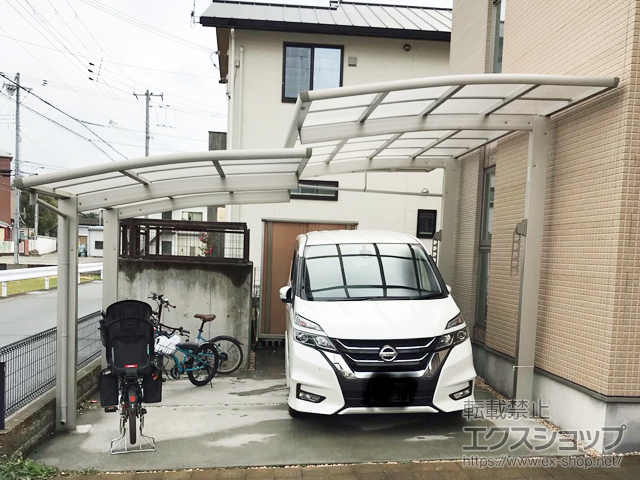 兵庫県姫路市ののサイクルポート・駐輪場 レイナポートグランミニ 積雪〜20cm対応 施工例