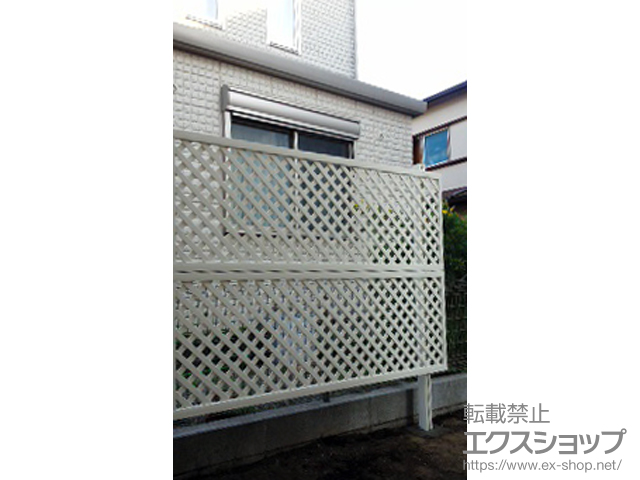 神奈川県藤沢市ののフェンス・柵 ライシスフェンス11型 多段施工 施工例