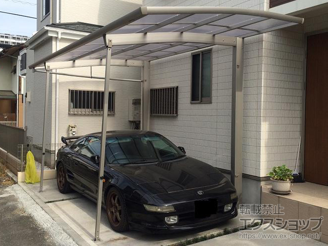 東京都東村山市ののカーポート レイナポートREグラン 前下がり 積雪〜20cm対応 施工例