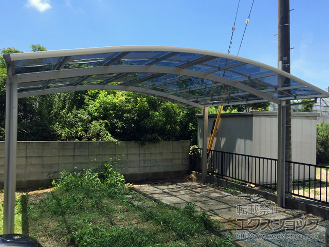 愛知県豊橋市ののカーポート プレシオスポート ワイド 積雪〜20cm対応 施工例