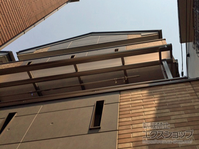 東京都文京区ののバルコニー・ベランダ屋根 プレシオステラス F型 屋根タイプ 単体 積雪〜20cm対応 施工例