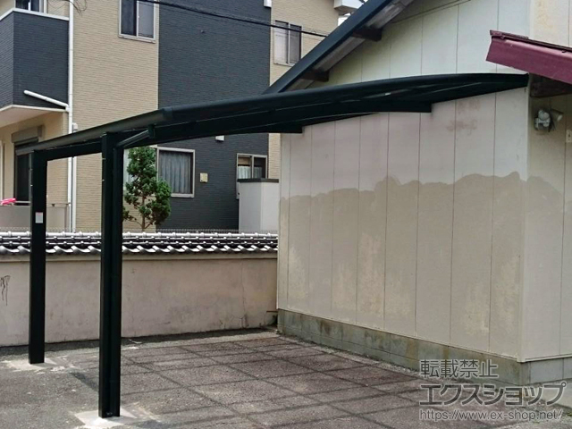 福岡県大牟田市のLIXIL リクシル（トステム）のカーポート ルーフポートシグマIII 積雪〜20cm対応 施工例