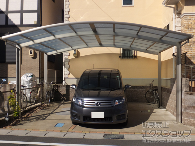 愛知県江南市ののカーポート レイナツインポートグラン 積雪〜20cm対応 施工例