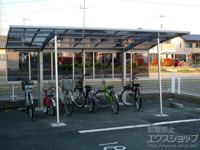 岡山県岡山市ののカーポート プレシオスポート 積雪〜20cm対応＋サイドパネル 施工例