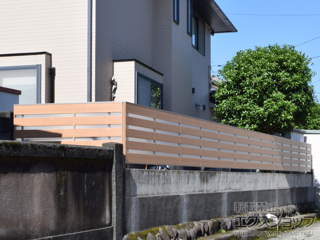 神奈川県南足柄市ののフェンス・柵 ジオーナフェンス YP型 マテリアルカラー フリーポールタイプ 施工例