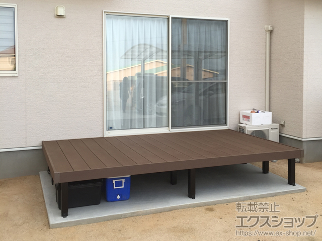 大分県別府市ののウッドデッキ マージウッドデッキ 施工例