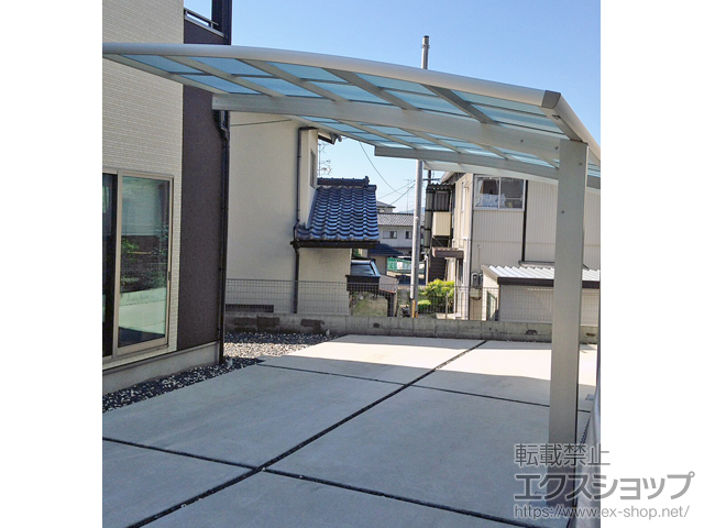 広島県廿日市市ののカーポート レイナポートグラン 延長　積雪〜20cm対応 施工例