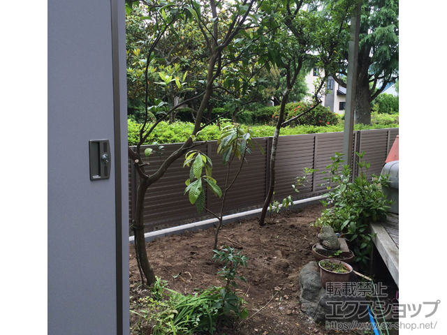 神奈川県鎌倉市ののフェンス・柵 プレスタフェンス8型 フリーポールタイプ 施工例