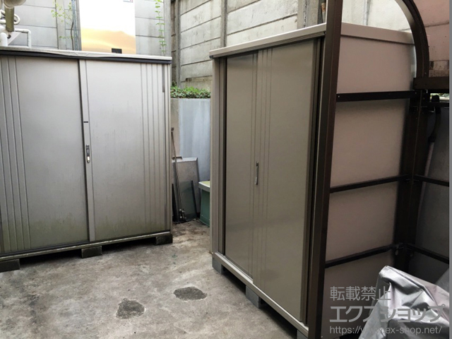 東京都練馬区のの物置・屋外倉庫 グランプレステージジャスト（M-157A-F-WW） 施工例