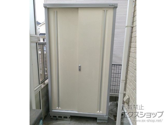 福岡県北九州市のの物置・屋外倉庫 シンプリー 一般型（MJX-119E-P-FW） 施工例