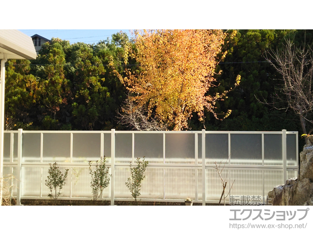 大阪府堺市ののフェンス・柵 ライシスフェンスP型 2段柱 施工例