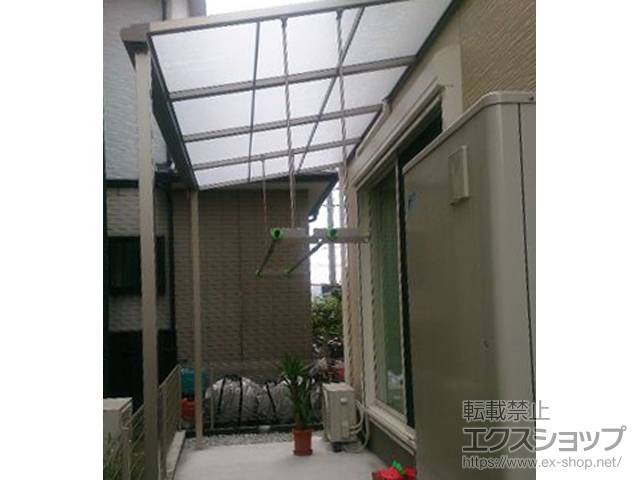 奈良県大和郡山市ののテラス屋根 スピーネ F型 テラスタイプ 単体 積雪〜20cm対応 施工例