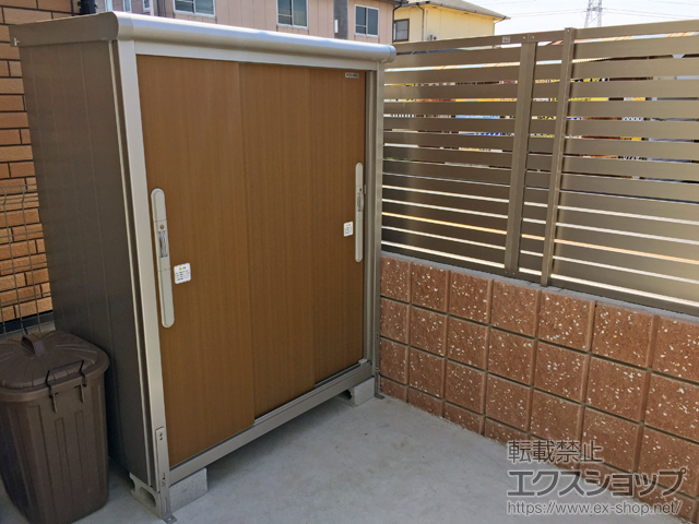 大阪府八尾市のの物置・屋外倉庫 エスモ 一般型(ESD-1206EGL-WB) 施工例