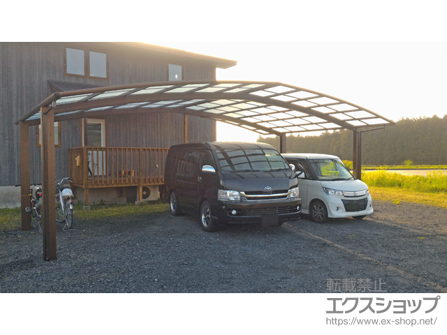 栃木県日光市ののカーポート レイナトリプルポートグラン　積雪〜20cm対応 施工例