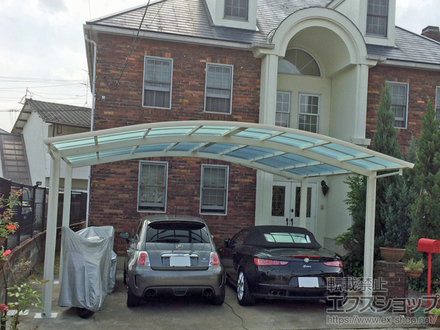 福岡県春日市ののカーポート レイナツインポートグラン　積雪〜20cm対応 施工例