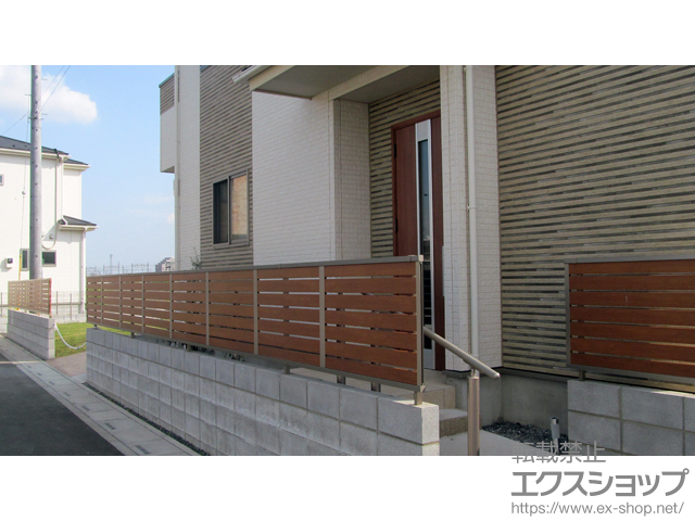 埼玉県久喜市ののフェンス・柵 シャトレナ M1型 フリー支柱タイプ 施工例